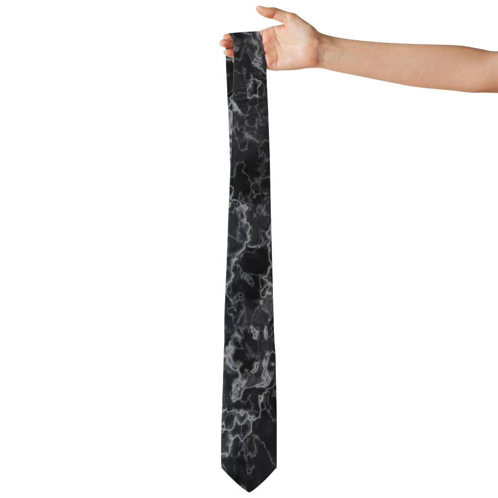 Gyldencrone - Black & White Marble Tie – Midnight Quarry
