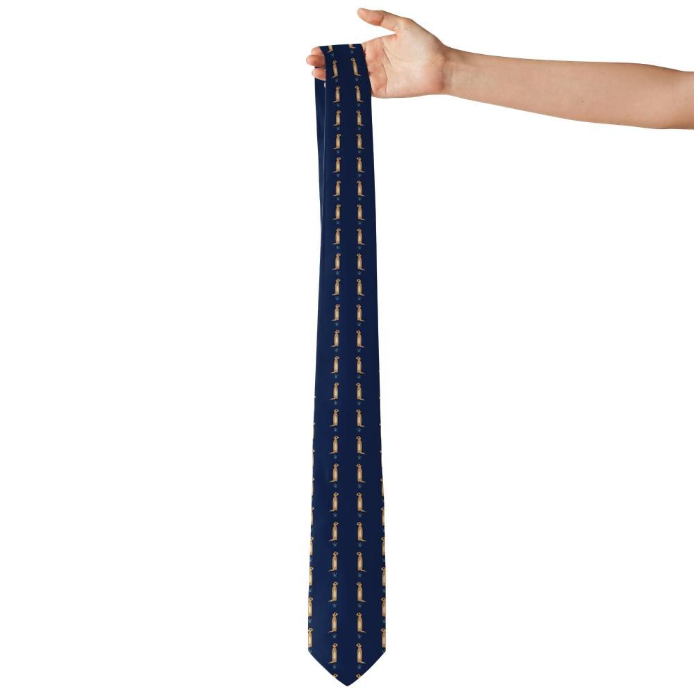 Wilczek - Navy & Tan Meerkat Tie – Night Sentry