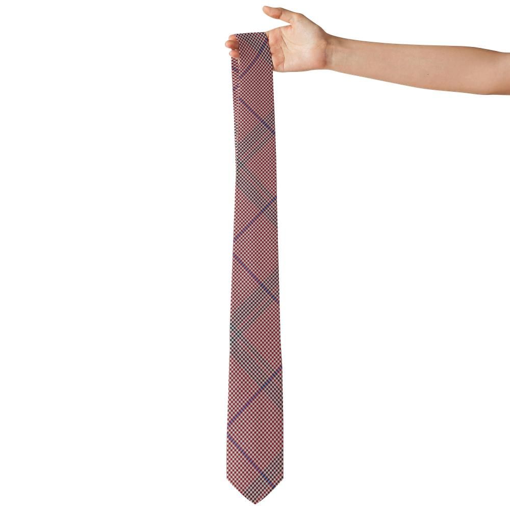 Urquhart - Red & White Glen Check Tie – Highland Ember