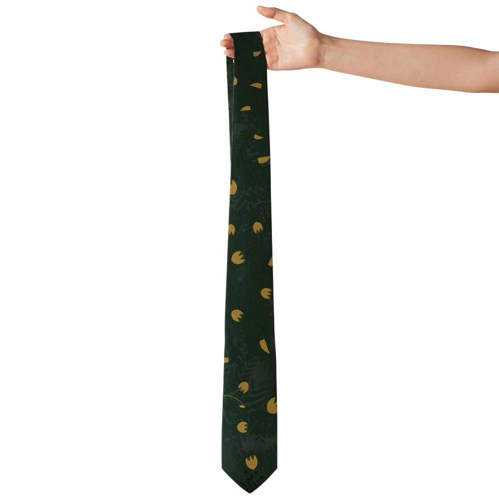 Waldstein - Forest & Gold Acanthus Leaf Tie – Hunting Lodge