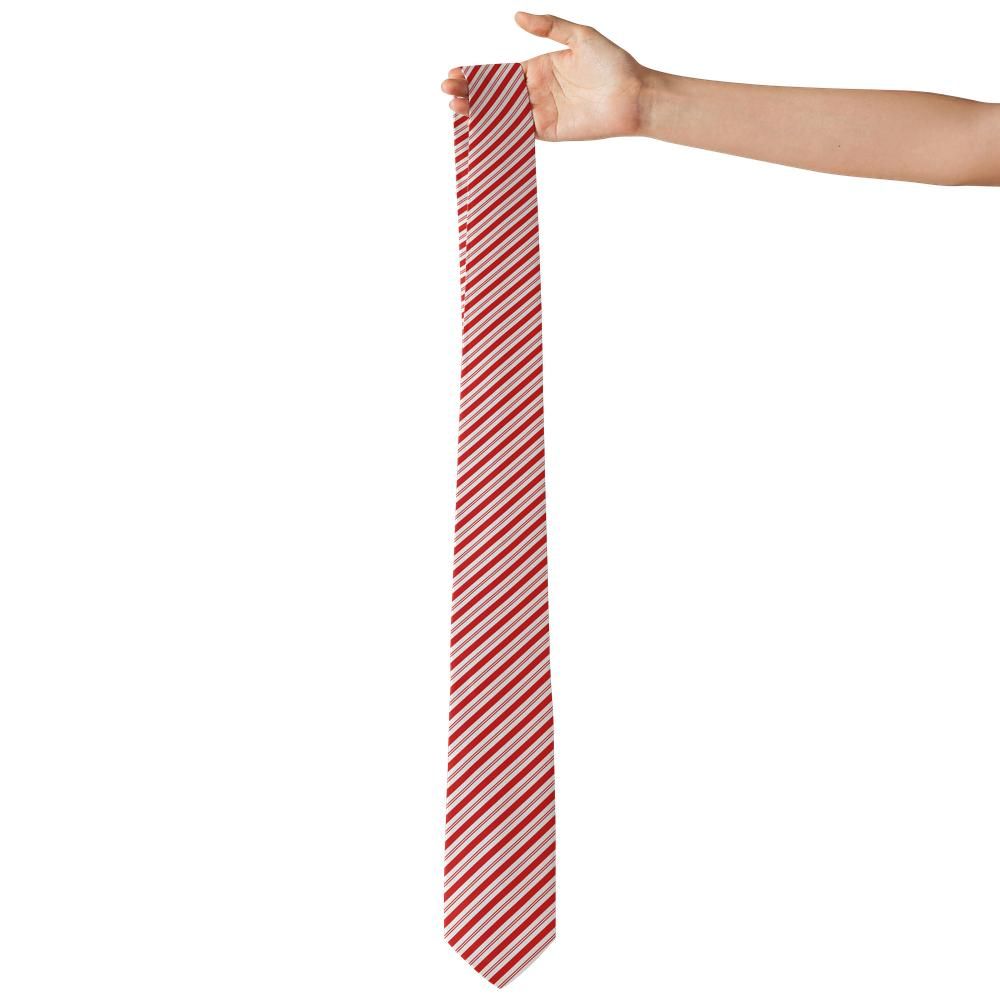Scheel - Red & White Peppermint Stripe Tie – Holiday Candy Cane