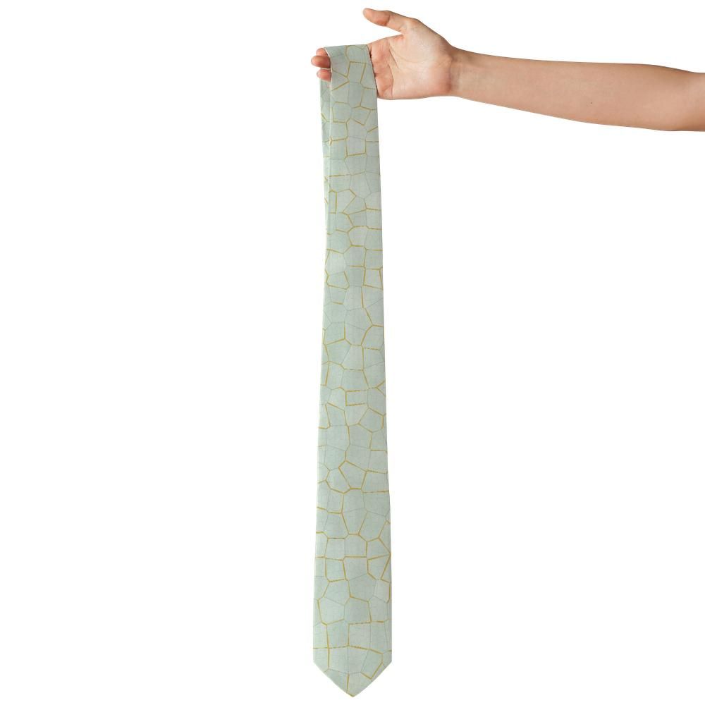 Levetzau - Celadon & Gold Kintsugi Tie – Porcelain Grace