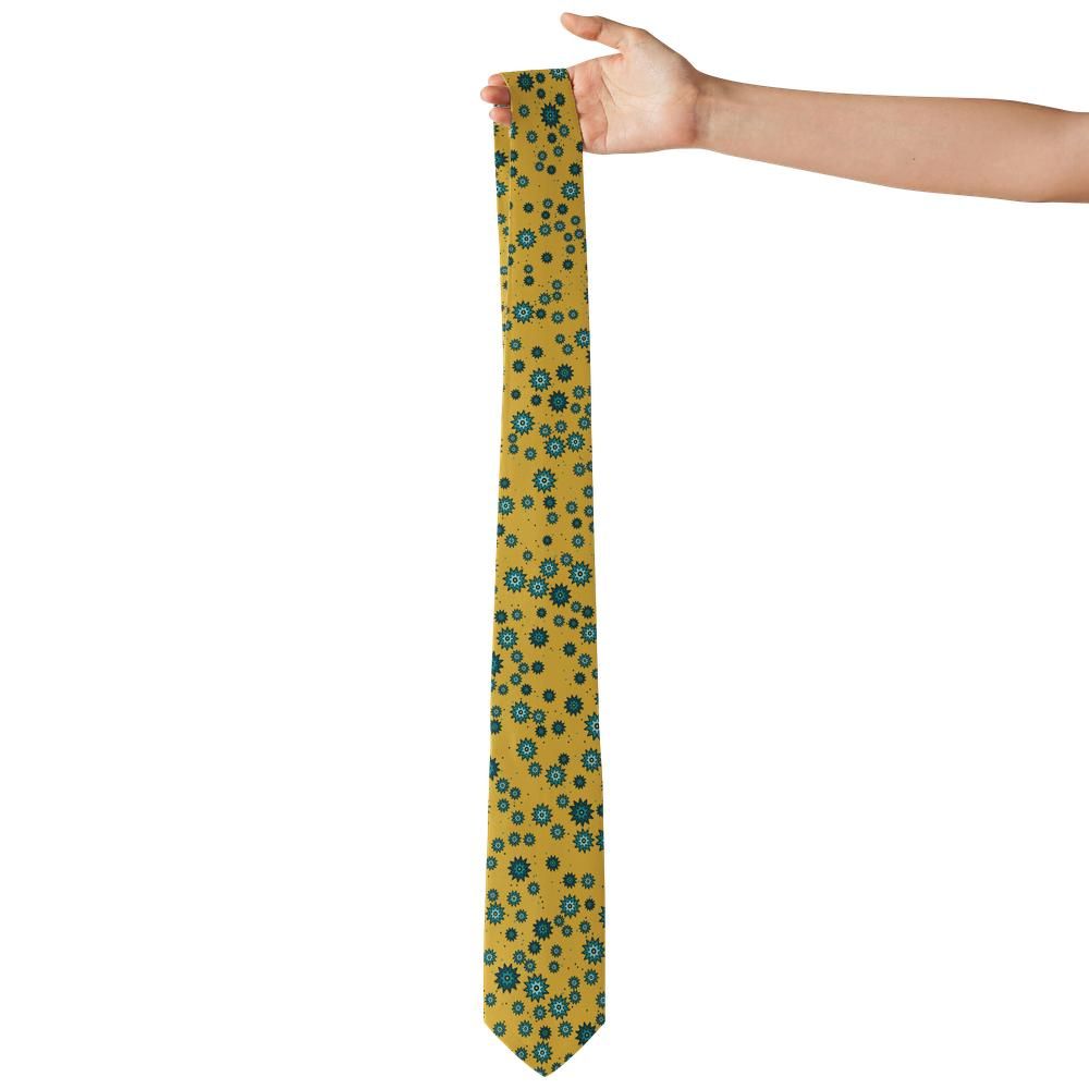 Ginori - Mustard & Teal Pop Art Floral Tie – Studio Bright