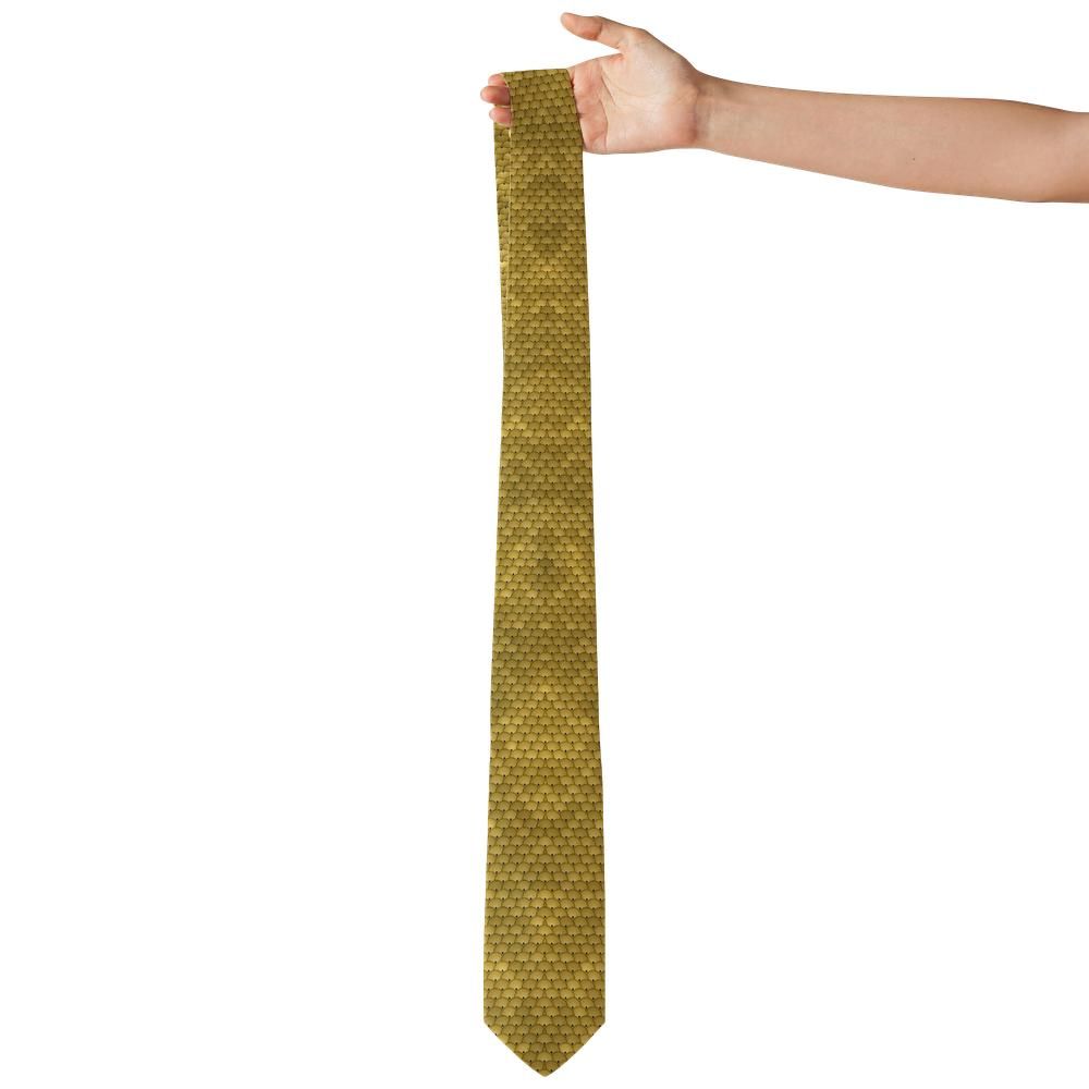 Hjärne - Gold Sequin Print Tie – New Year’s Eve