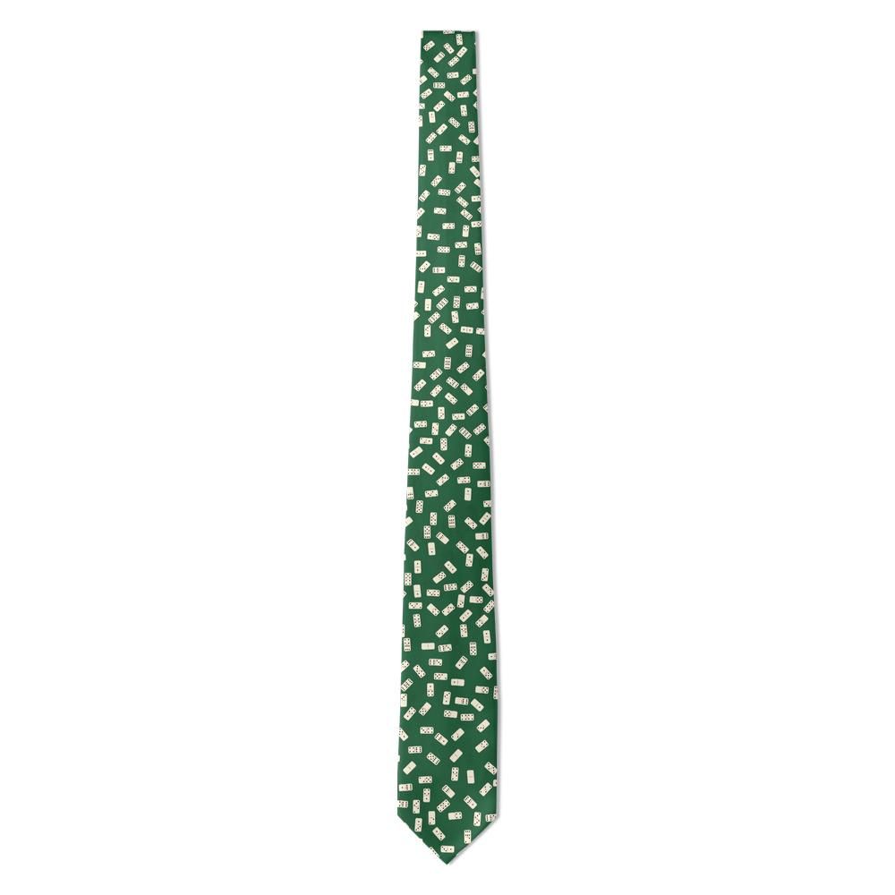 Bing - Green & Ivory Domino Tie – Casino Felt