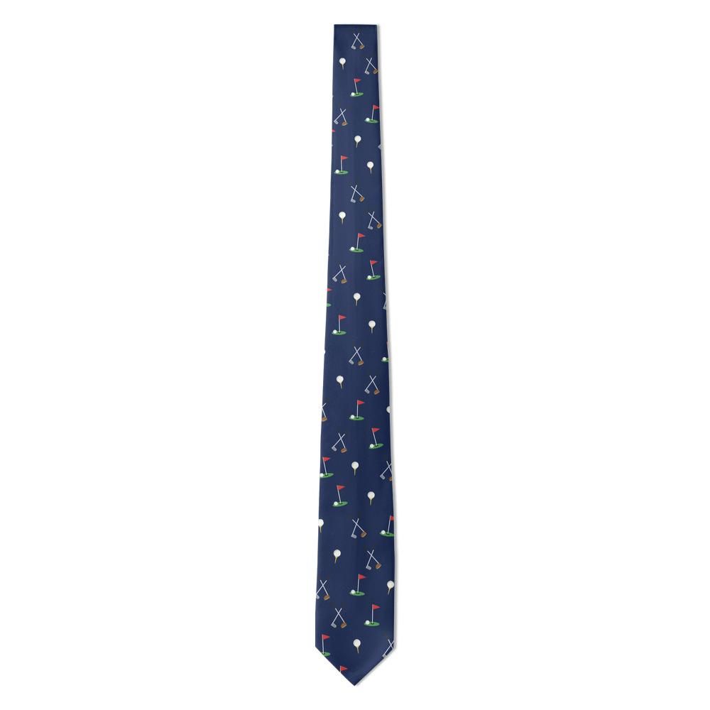 Nostitz - Navy Golf Motif Tie – Fairway Classic