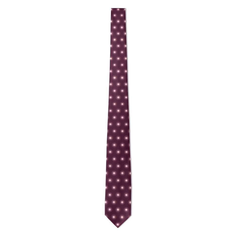 Nádasdy - Plum & Rose Halo Dot Tie – Candlelit Evening