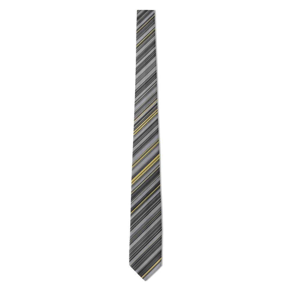 Gyldenlove - Grey & Yellow Barcode Stripe Tie – Urban Pulse