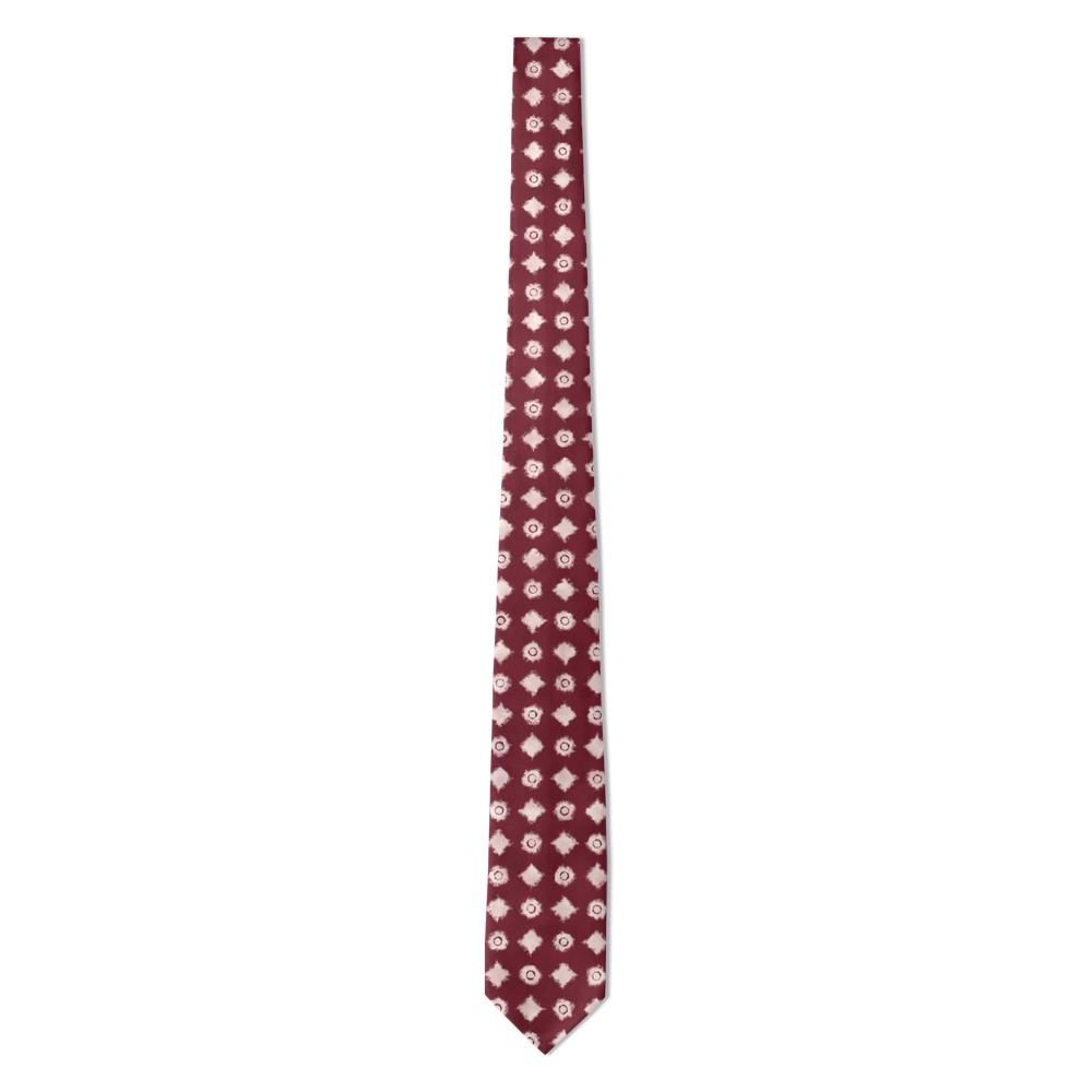 Rosensparre - Burgundy Shibori Tie – Madder Fold