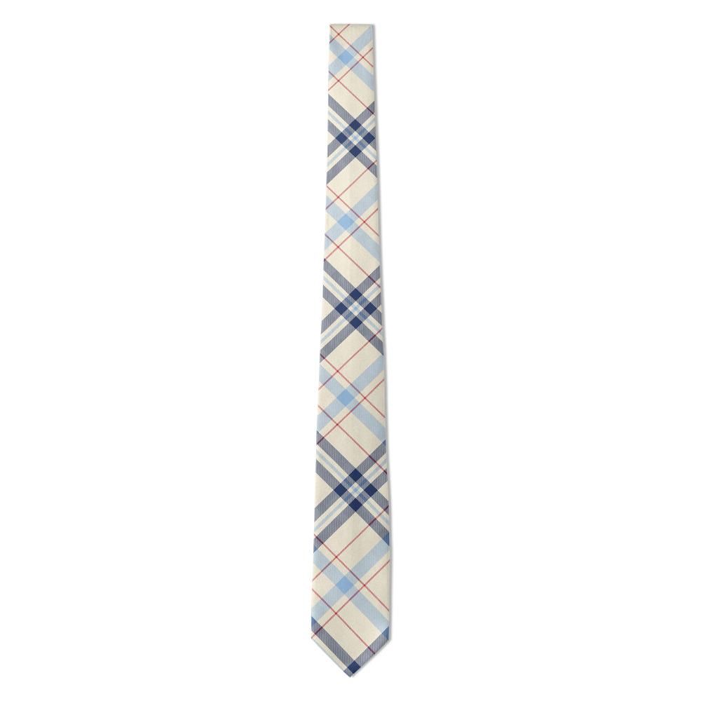 Fiennes - Ivory & Navy Archive Check Tie – Riviera Club