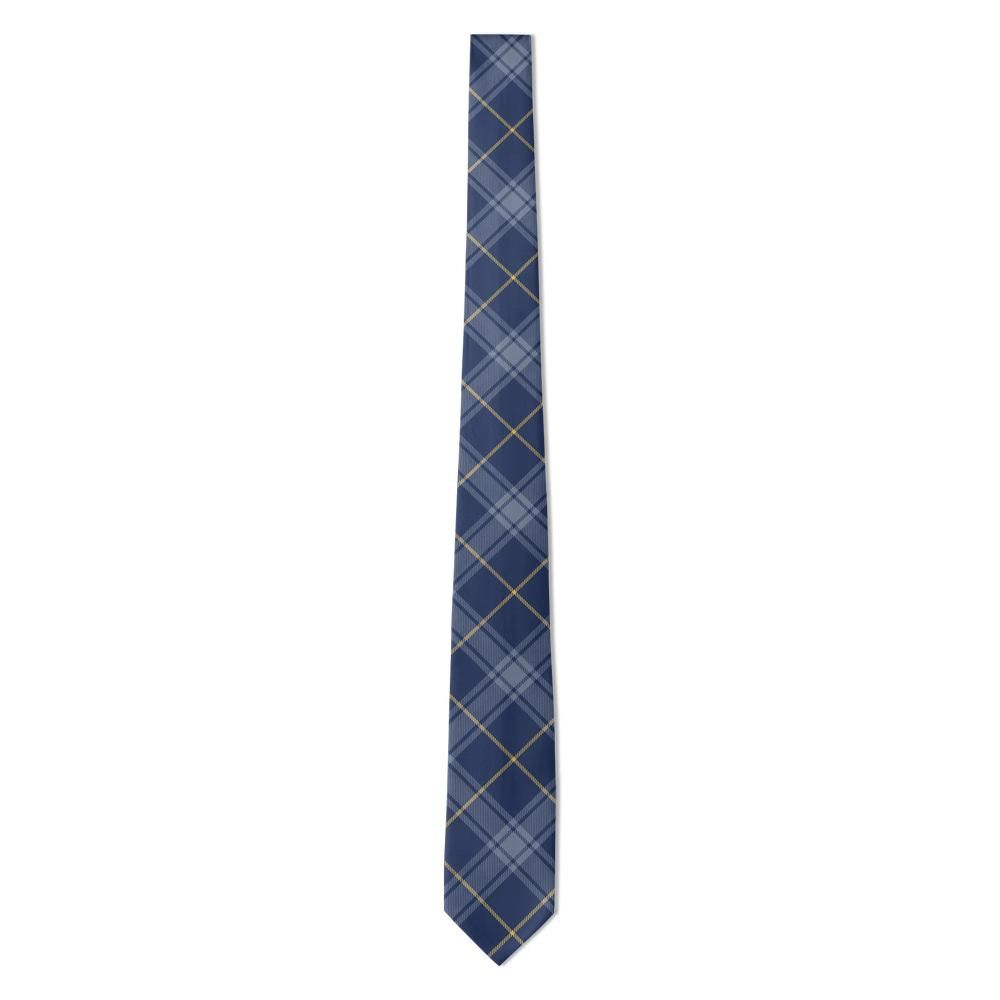 Pelham - Navy & Gold Heritage Check Tie – Savile Row