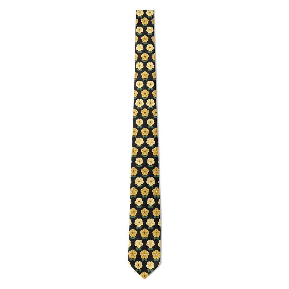 Dzieduszycki - Black & Gold Petunia Tie – Gala Evening