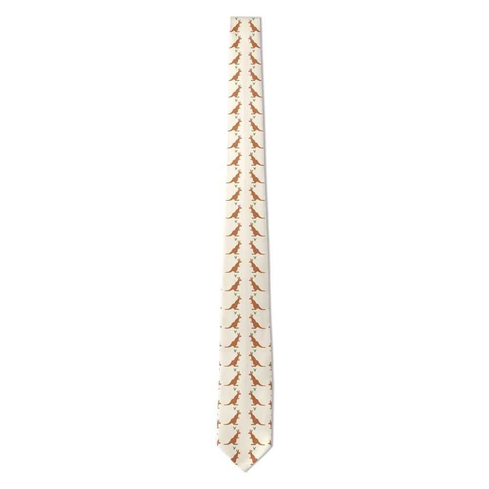 Rechberg - Cream & Rust Kangaroo Tie – Red Centre