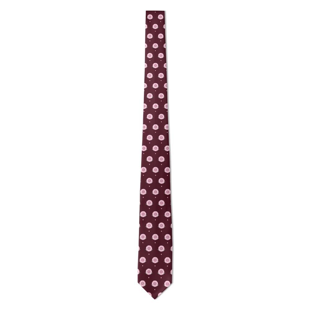 Ledebur - Burgundy & Pink Scabious Tie – Rose Meadow