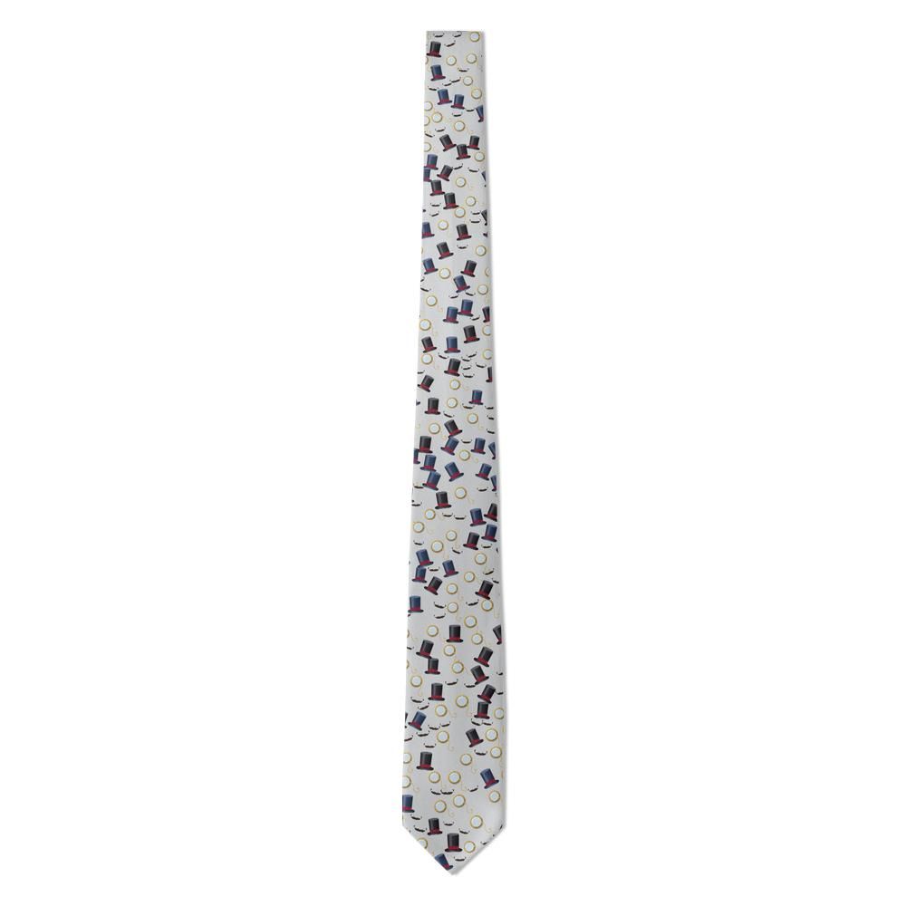 Zbaraski - Silver Grey Monocle & Top Hat Tie – Victorian Wit