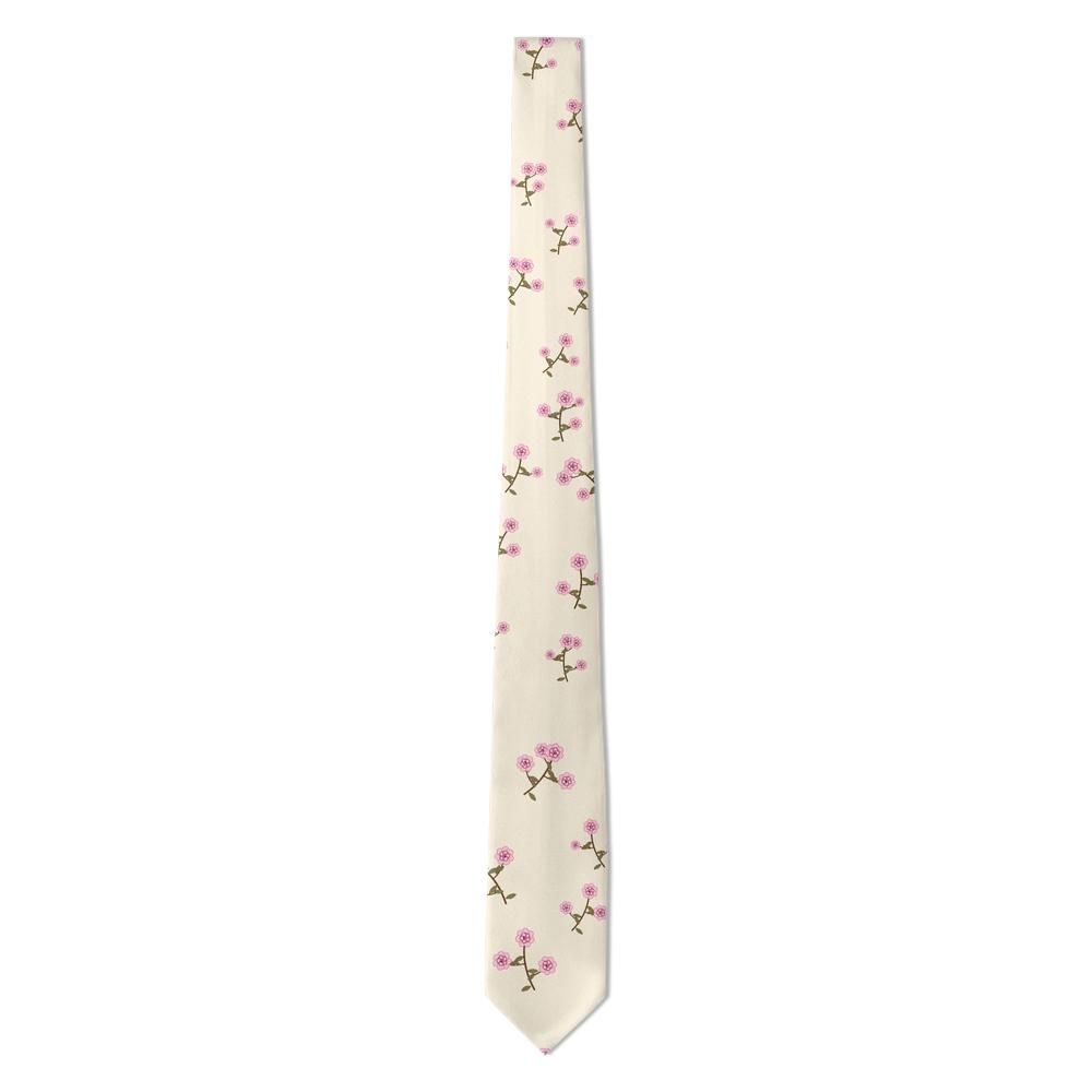 d'Aligre - Cream & Pink Rose Floral Tie – Versailles Parterre