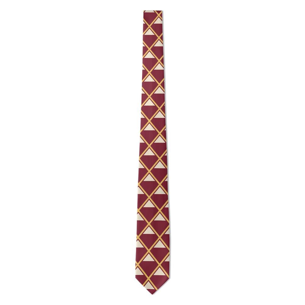 Ossolinski - Burgundy & Gold Triangle Geometric Tie – Royal Chamber