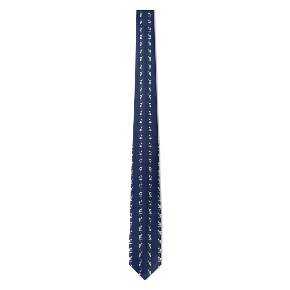 Laudon - Navy & Gold Microscope Tie – Lab Discovery