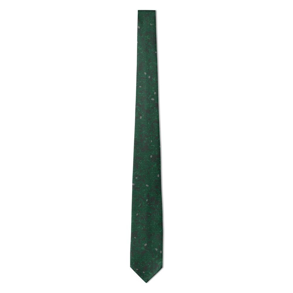 Lobkowicz - Emerald & Charcoal Fleck Jacquard Tie – Forest Whisper