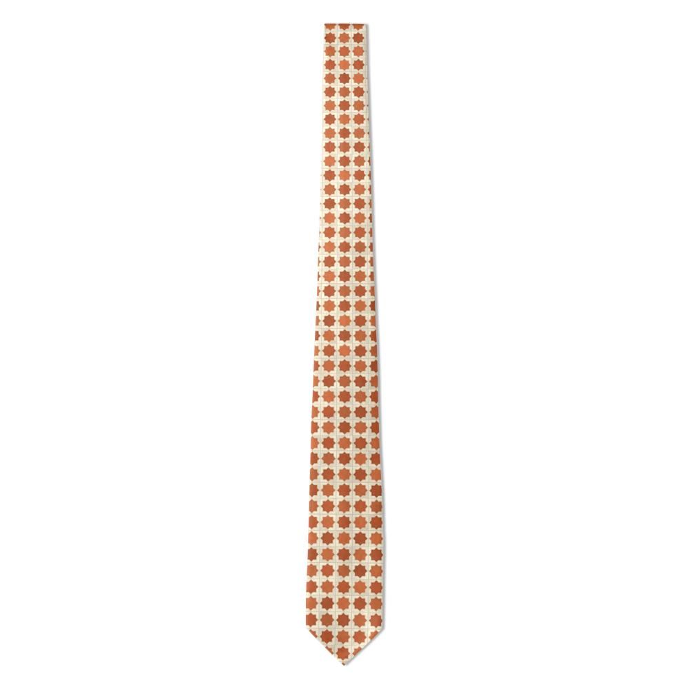 Kaalund - Terracotta & Cream Zellige Tile Tie – Riad Sunset