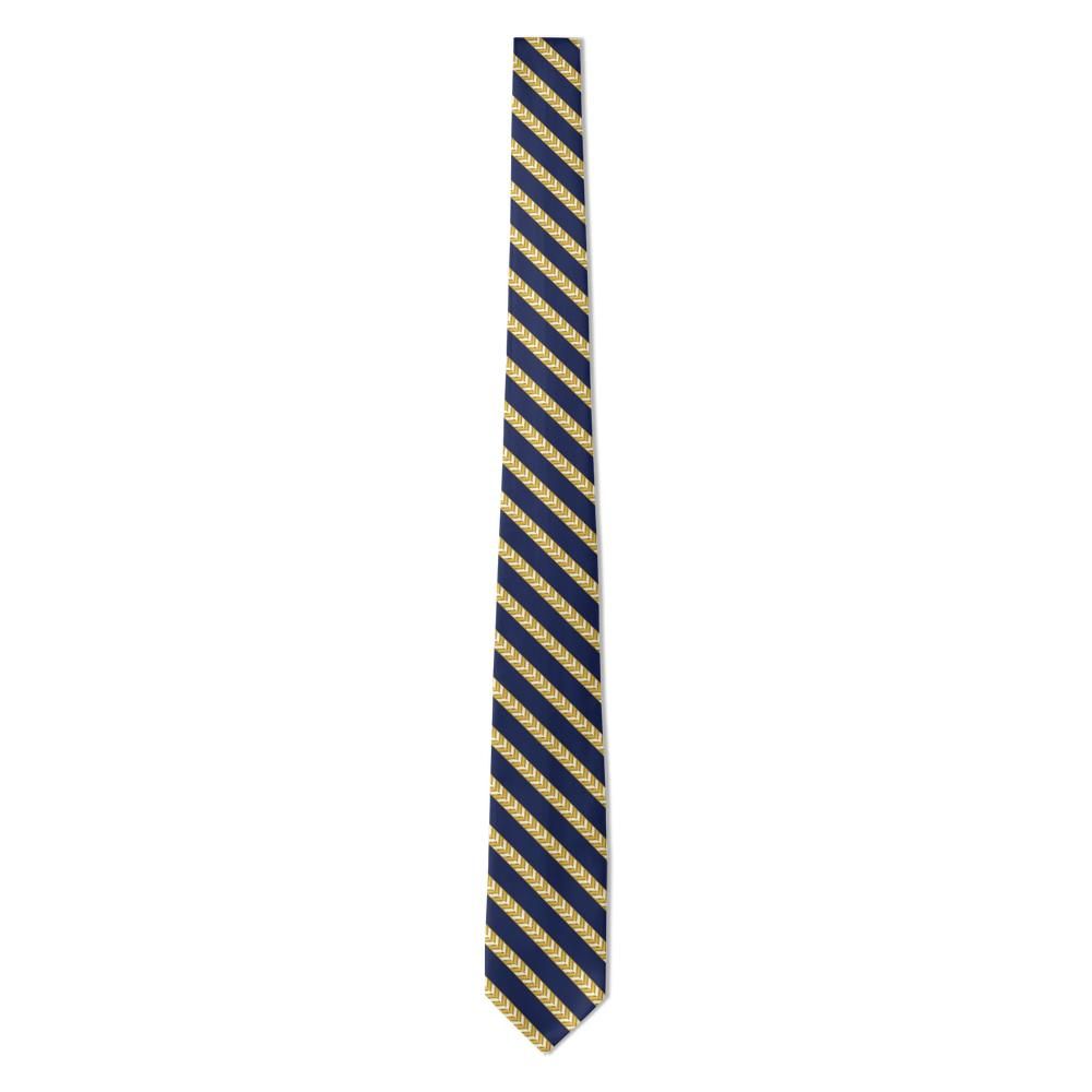 Falkenberg - Navy & Gold Braid Stripe Tie – Admiral's Braid
