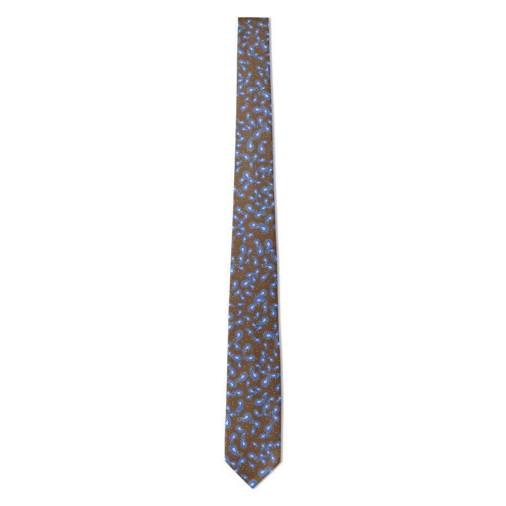 Bonzi - Brown & Blue Scattered Paisley Tie – Autumn Study