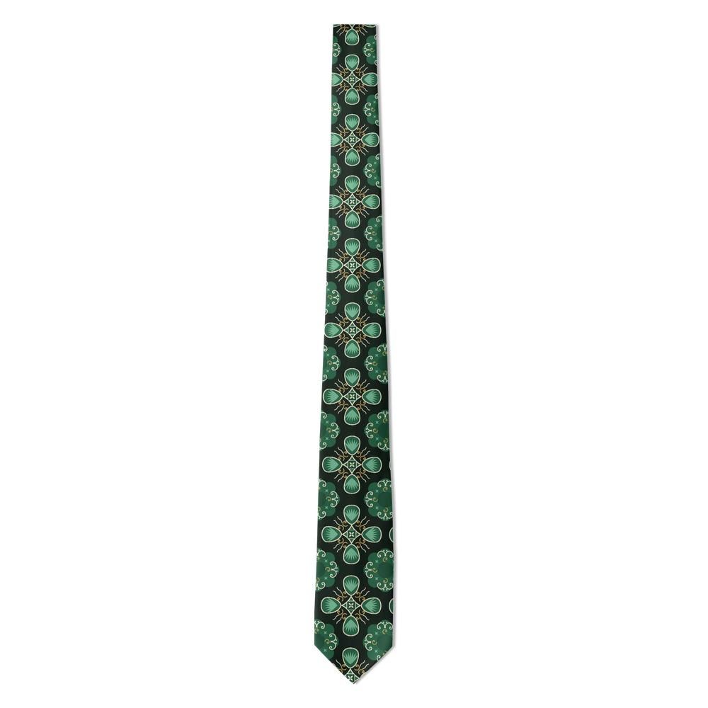 Rospigliosi - Emerald & Jade Medallion Foulard Tie – Garden Loggia
