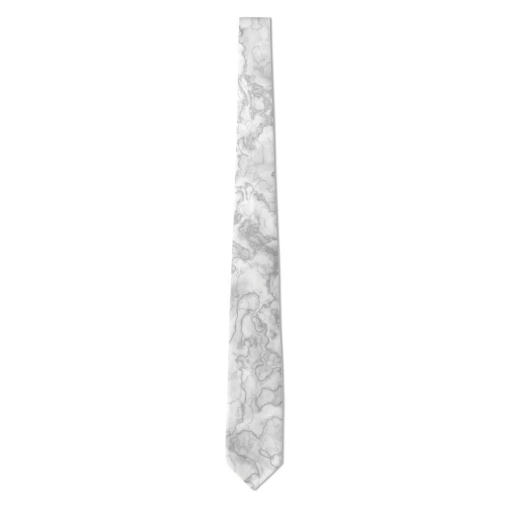 Gyldencrone - White & Grey Marble Tie – Carrara Stone