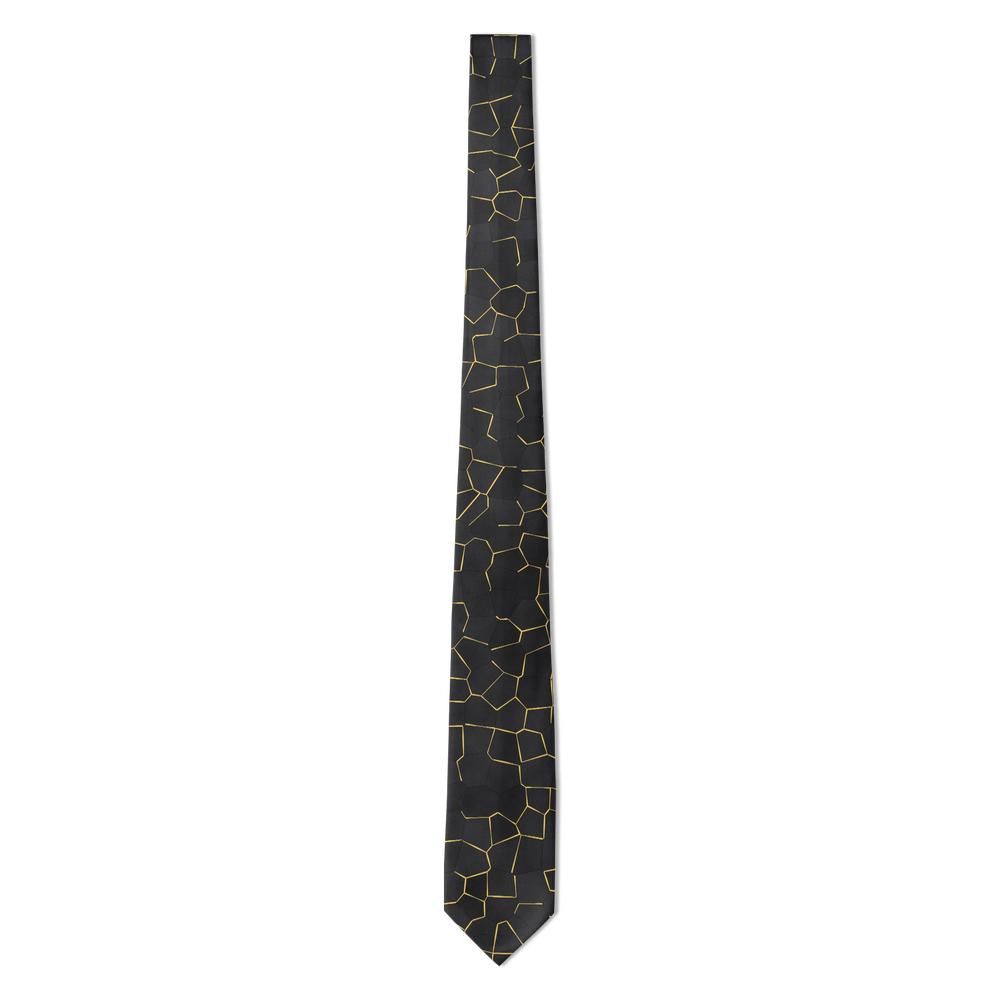 Levetzau - Black & Gold Kintsugi Tie – Golden Repair
