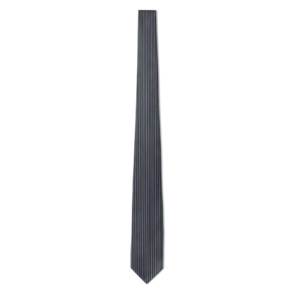 Erdődy - Charcoal & Sky Hairline Stripe Tie – Precision