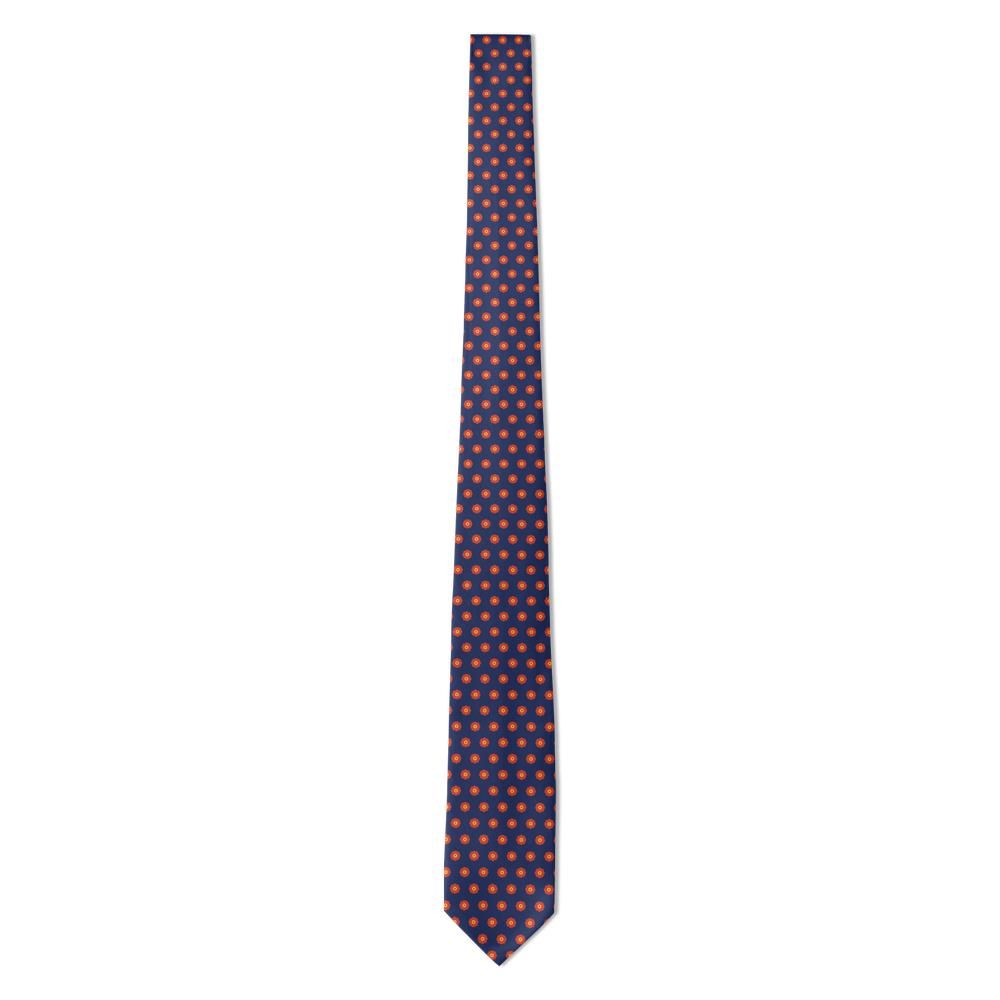 Barral - Navy & Red Floral Tie – Garden Party