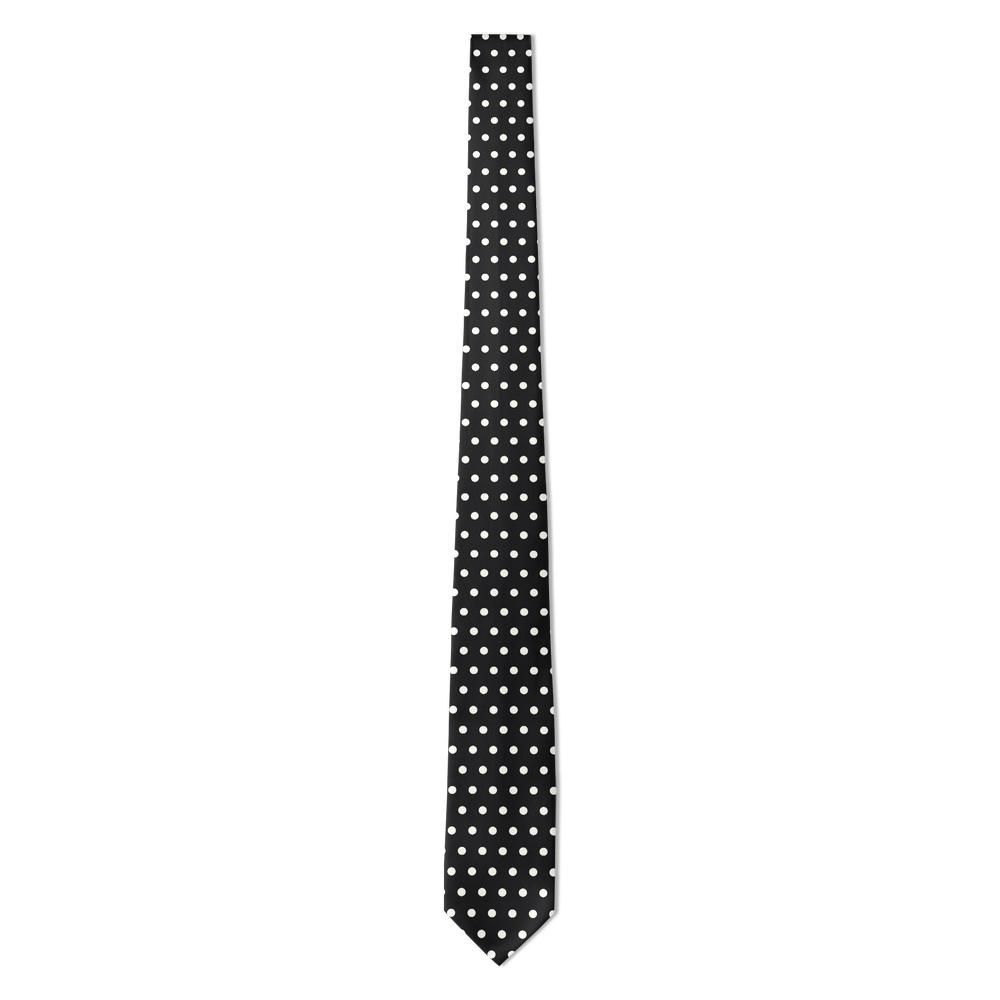 Czartoryski - Black & White Polka Dot Tie – Evening Classic