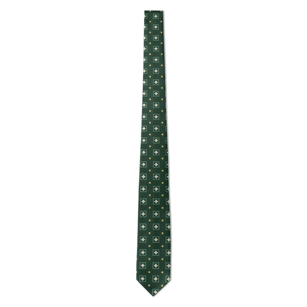 Egerton - Forest & Gold Geometric Motif Tie – Tatton Park
