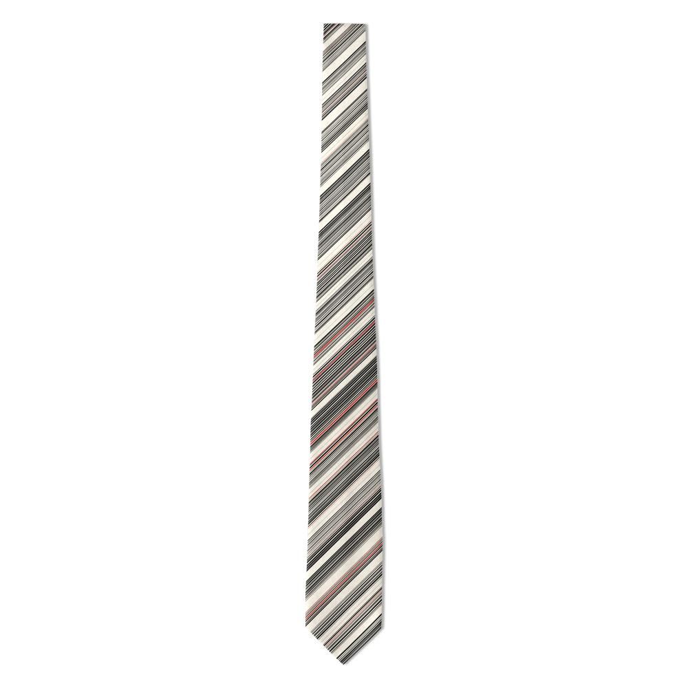 Gyldenlove - Ivory & Black Barcode Stripe Tie – Modern Signal