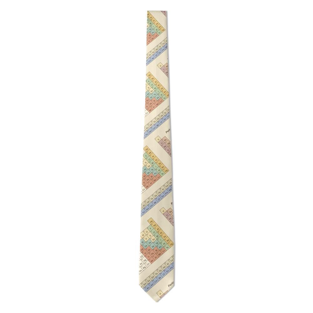 Knuth - Cream & Sepia Periodic Table Tie – Vintage Laboratory