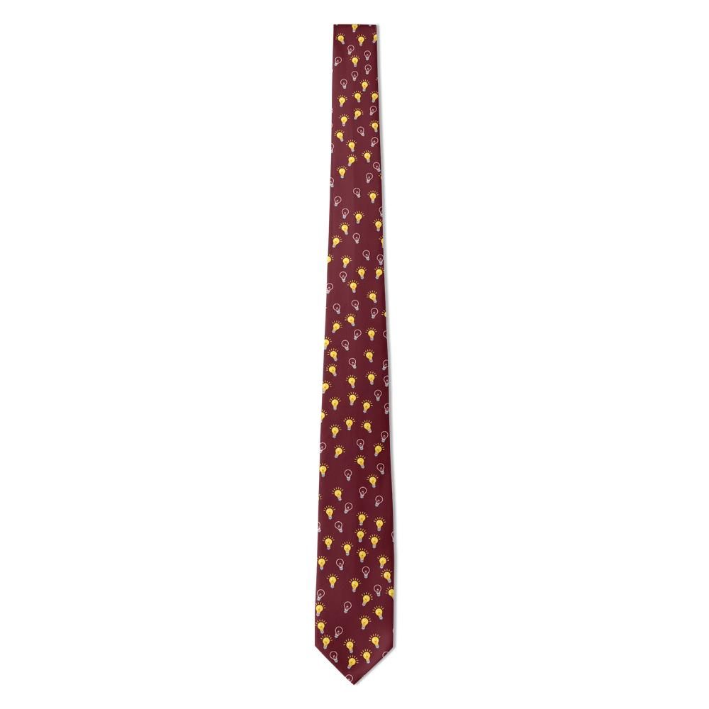 Scavenius - Burgundy Light Bulb Tie – Brainstorm