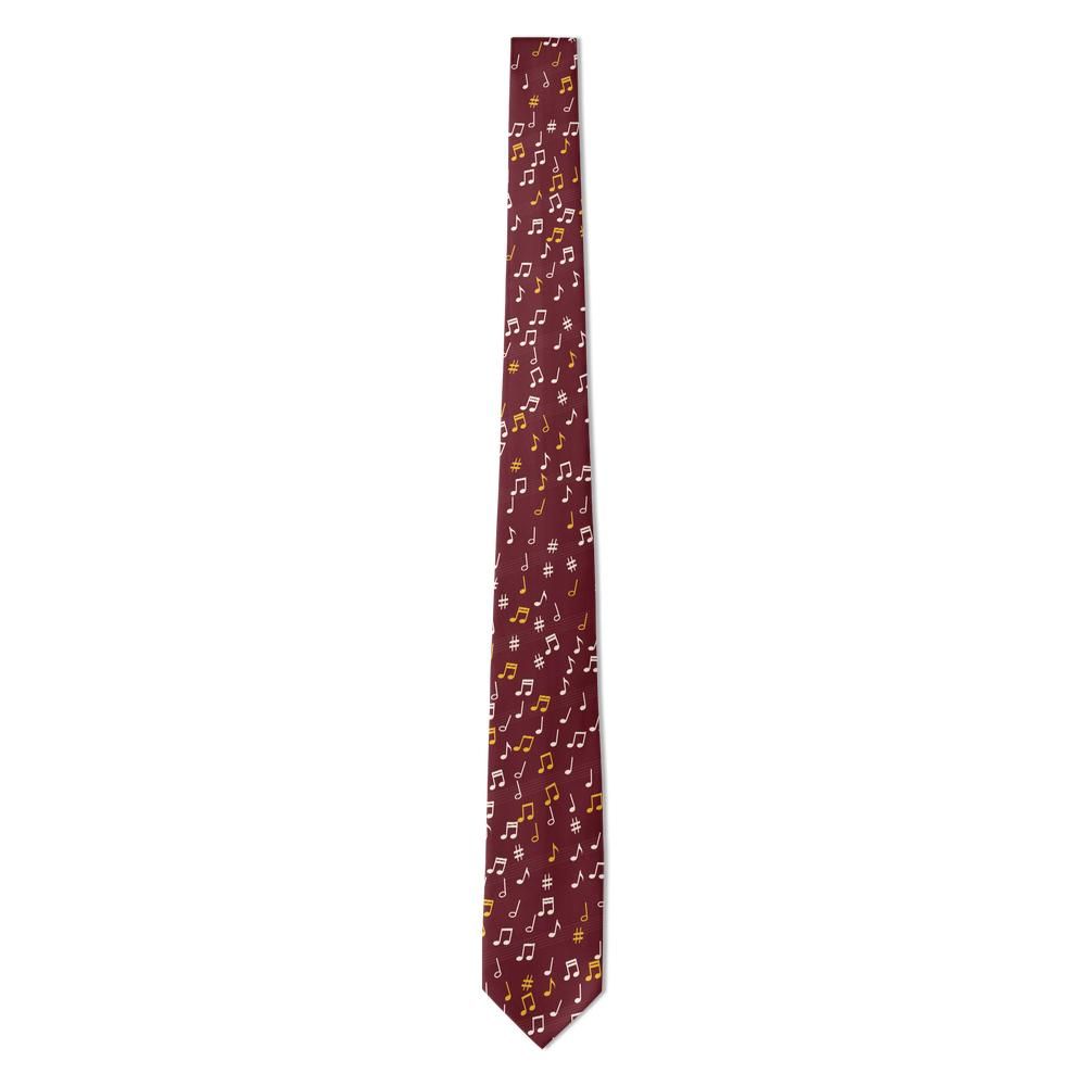 Bjelke - Burgundy Music Note Tie – Opera Night