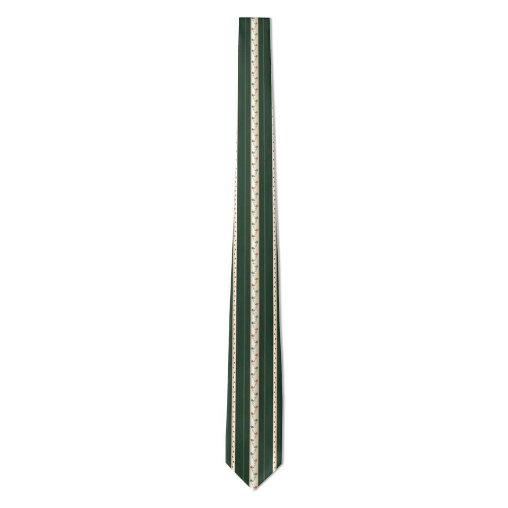 Keglevich - Forest & Ivory Embroidered Stripe Tie – Country House