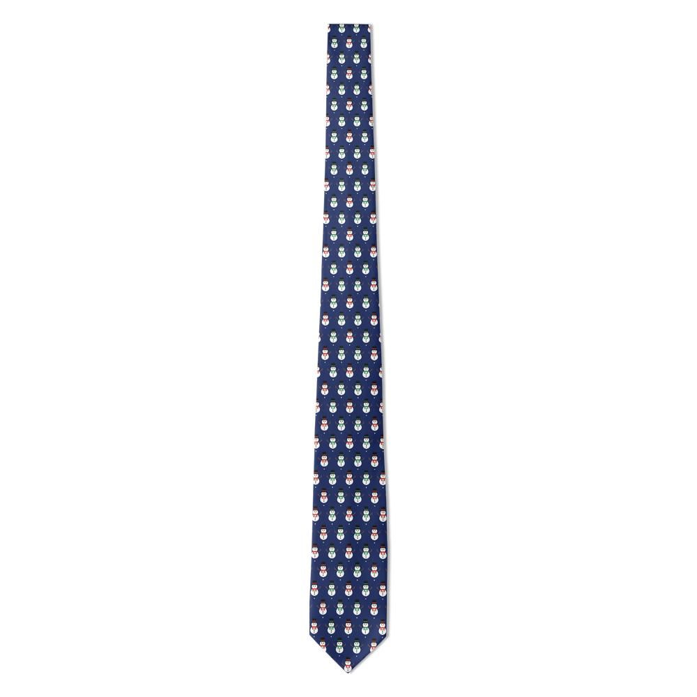 Numsen - Navy Snowman Tie – Frosty Evening