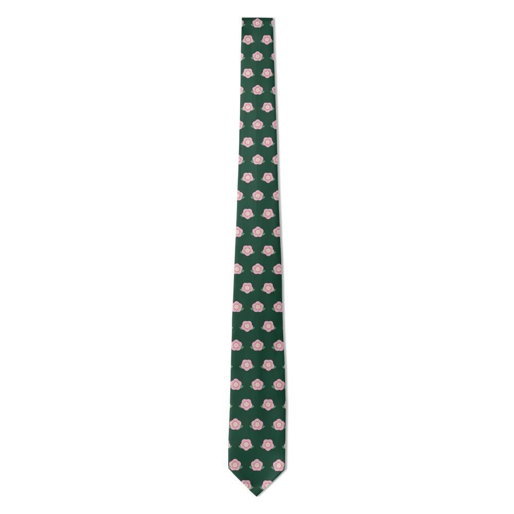 Schönburg - Forest & Pink Hellebore Tie – Lenten Garden