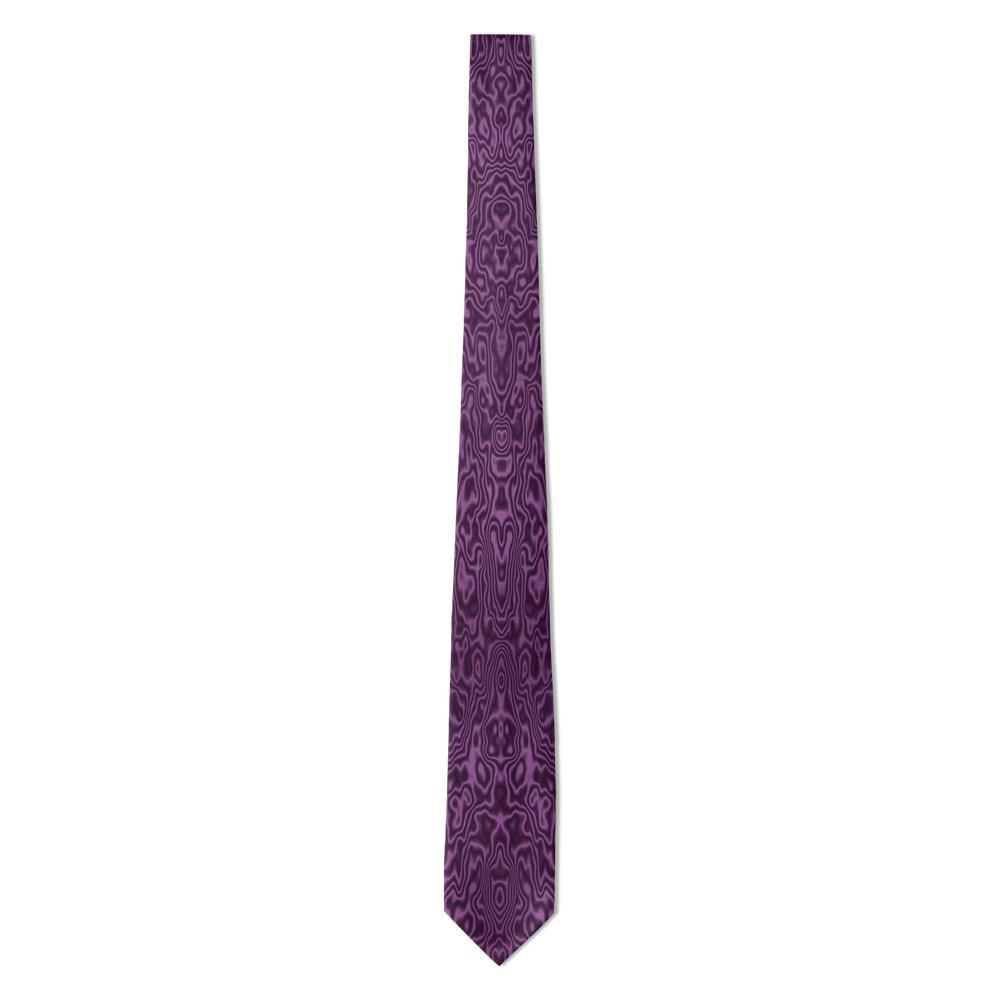 Silfversparre - Plum Watered Silk Tie – Velvet Soirée