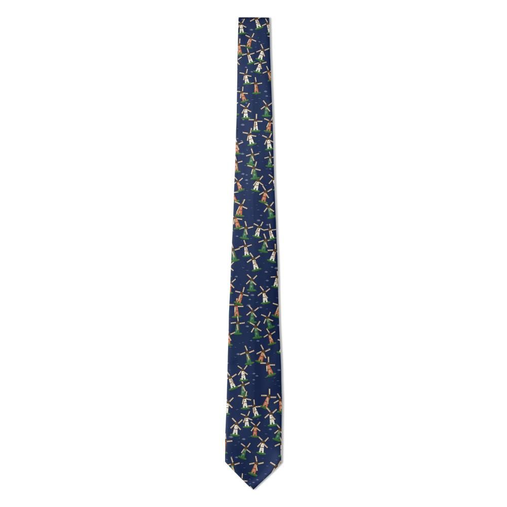 Lanckoronski - Navy Windmill Tie – Polder Evening