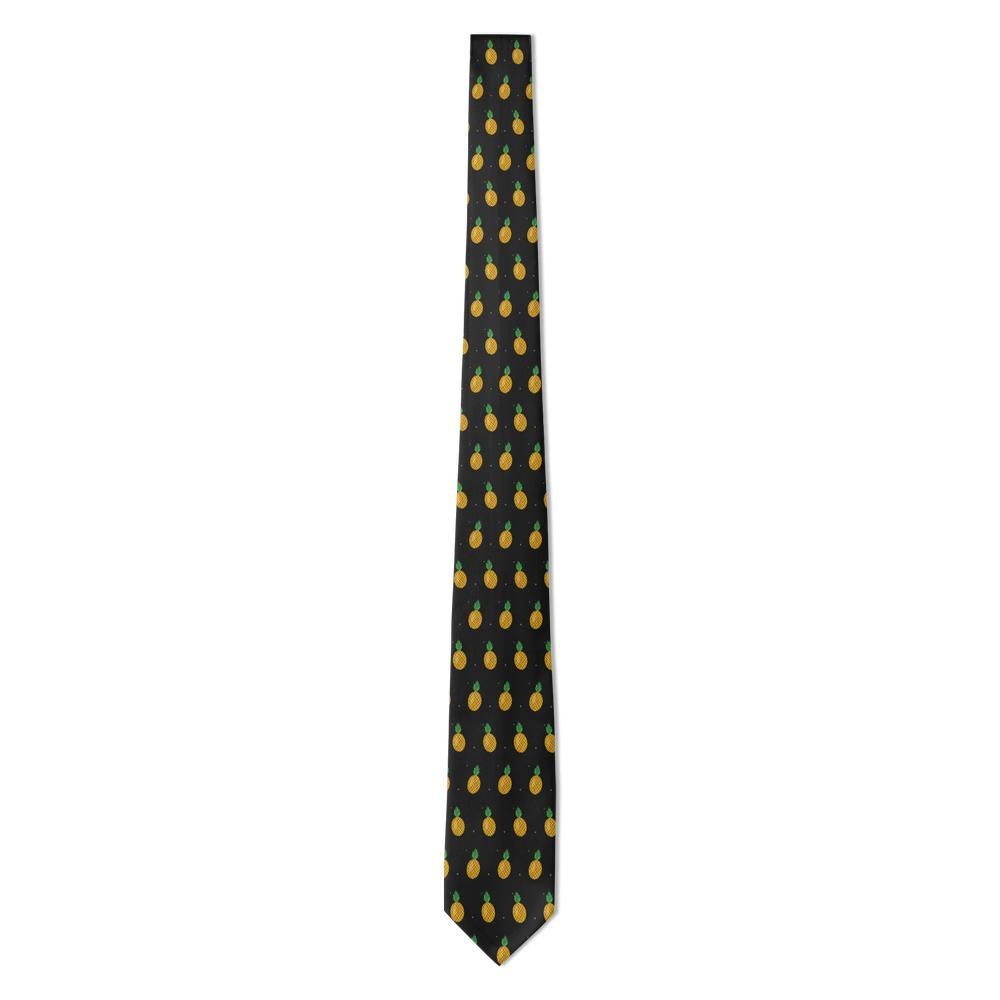 Raben - Black & Gold Pineapple Tie – Island Nights