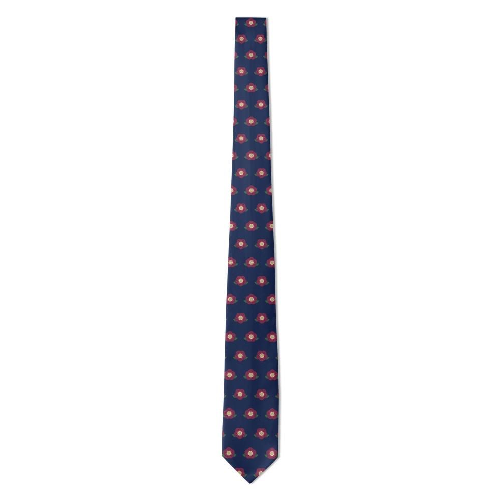Schönburg - Navy & Wine Hellebore Tie – Midwinter Bloom