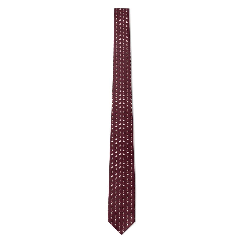 Kuenburg - Burgundy & White Stork Tie – Bell Tower
