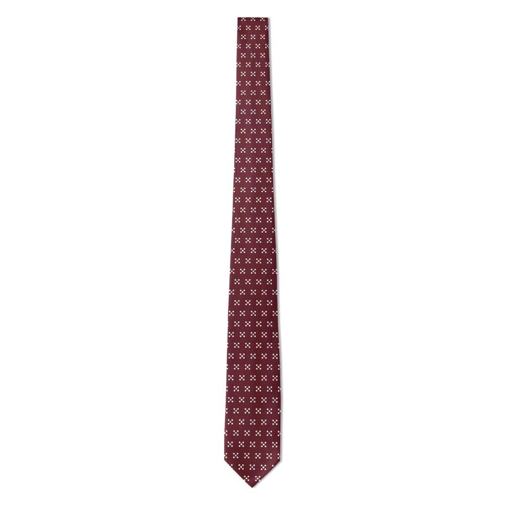 Stenbock - Burgundy Quincunx Dot Tie – Claret Club