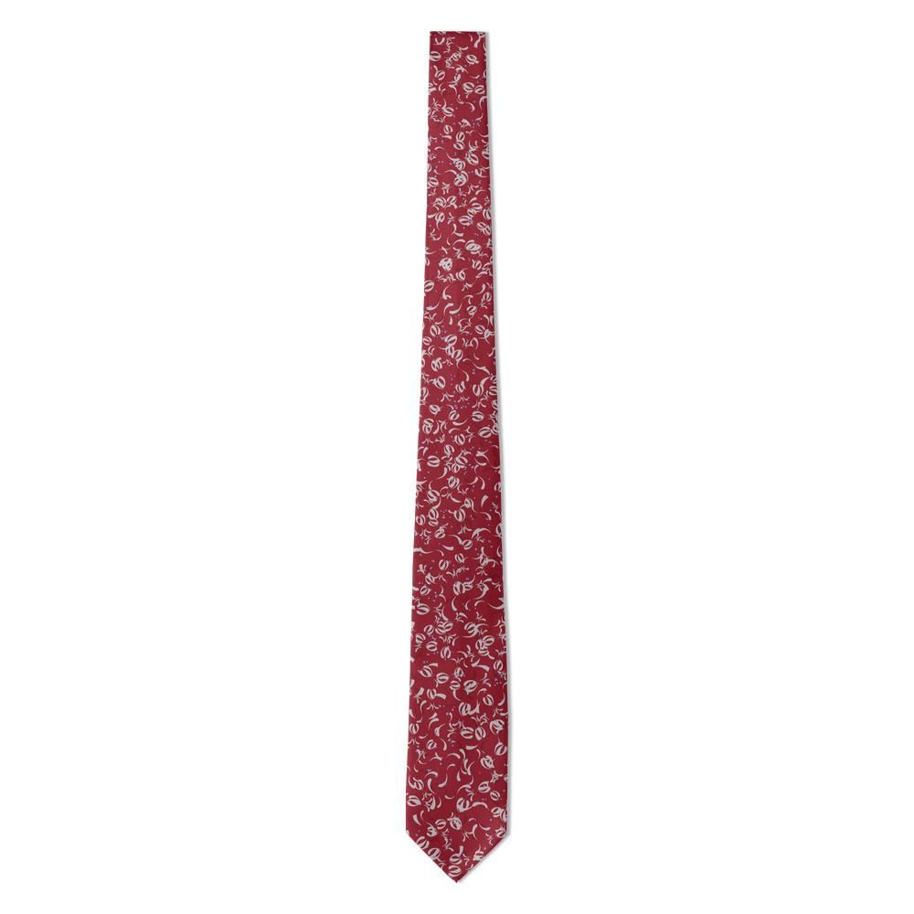 Tarnowski - Burgundy & Silver Filigree Scroll Tie – Wawel Court