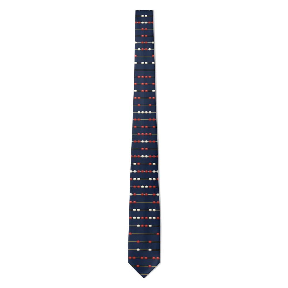 Ribbing - Navy & Gold Abacus Dot Tie – Counting House