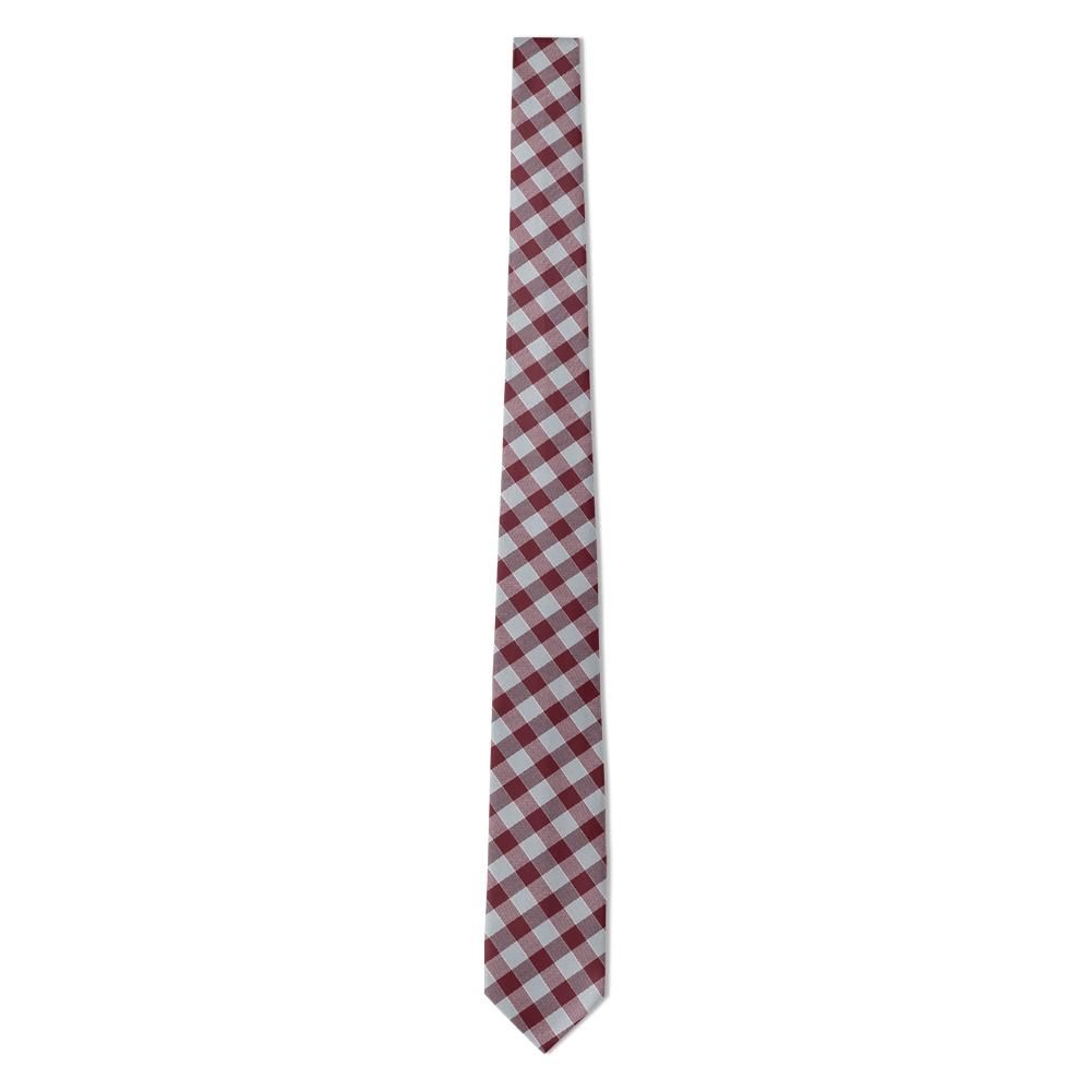 Parsberg - Burgundy & Grey Checkered Tie – City Banker