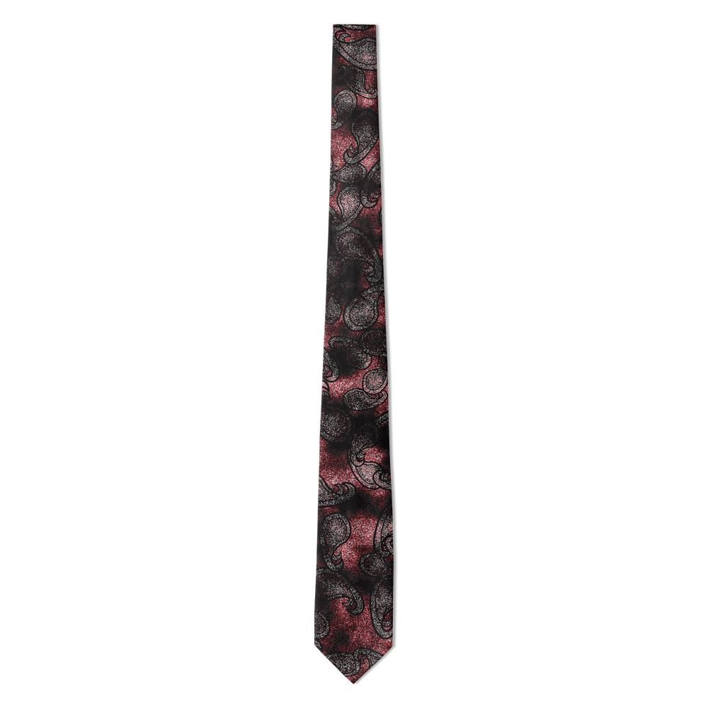 Ashcombe - Crimson Noir Paisley Tie – Velvet Hour
